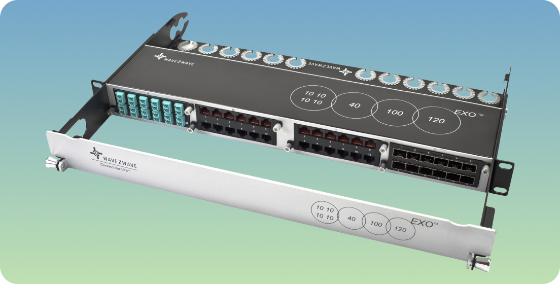 01 EXO™ : The Ultimate Modular Connectivity Platform Supports diverse connectivity types and applications on a single 1RU chassis, ensuring flexibility for today and scalability for tomorrow.